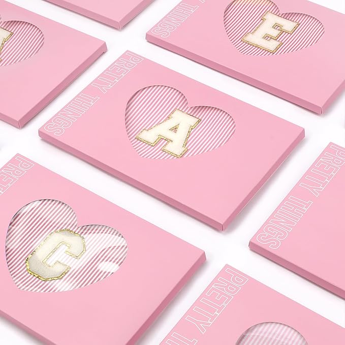 mibasies 2 PCS Initial Makeup Bags: Mothers Day Gifts for Women - Best Friend Birthday Gifts Graduation Gifts Wedding Bridesmaid Girlfriend Wife Daughter Sister Girl Gifts - Pink M