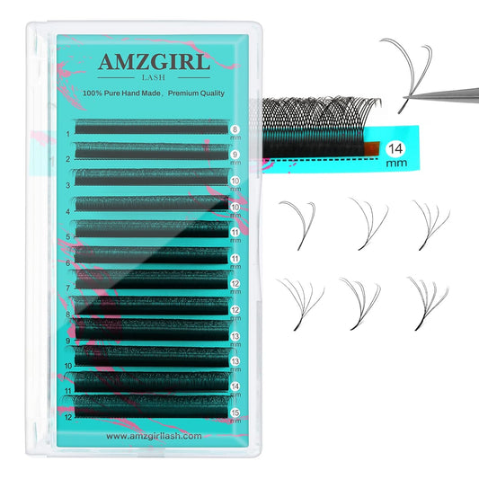 Individual Lashes Cashmere Volume Lash Extensions Ultra Soft & Wispy YY Eyelash Extensions 8-15mm Mixed Length D Curl for a Natural Look for Professional Salon Use(8-15mm)