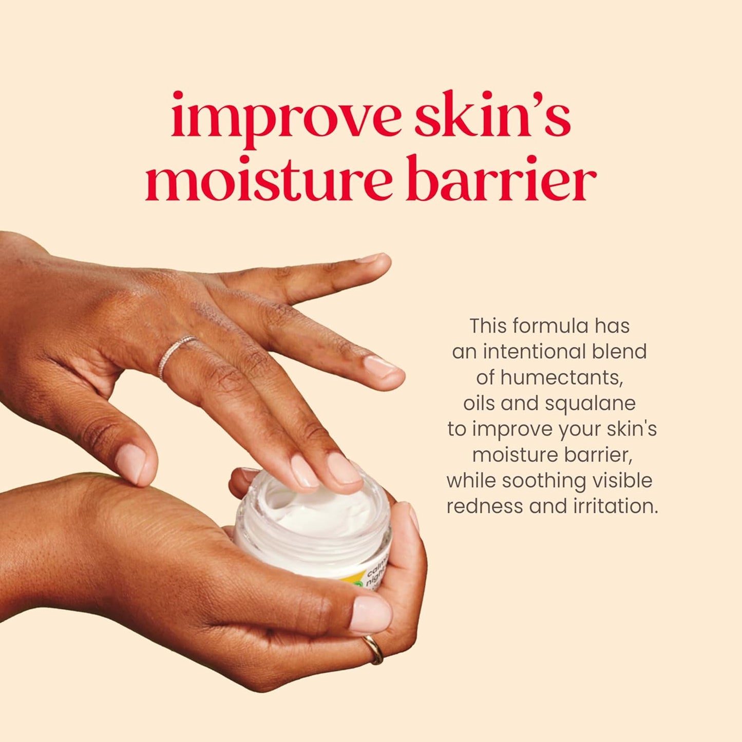 Burt's Bees Calming Night Cream With Aloe and Rice Milk, Face Moisturizer For Sensitive Skin Infuses Skin With Moisture While You Sleep, 98.8 Percent Natural Origin Skin Care, 1.8 oz. Tub