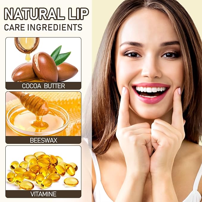 Flower Lip Balm - Color Changing Lipstick Jelly Lip Stain for Perfect Pink Shade, Unique pH Lip Balm for Your Lips, Clean & Vegan Flower Balm (Yellow Flower)