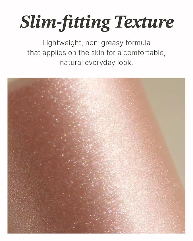 Glint Stick Highlighter (Dewy Moon, 0.24oz) - Multi-Use Illuminator Stick by LG Beauty. Creamy & Blendable Color.