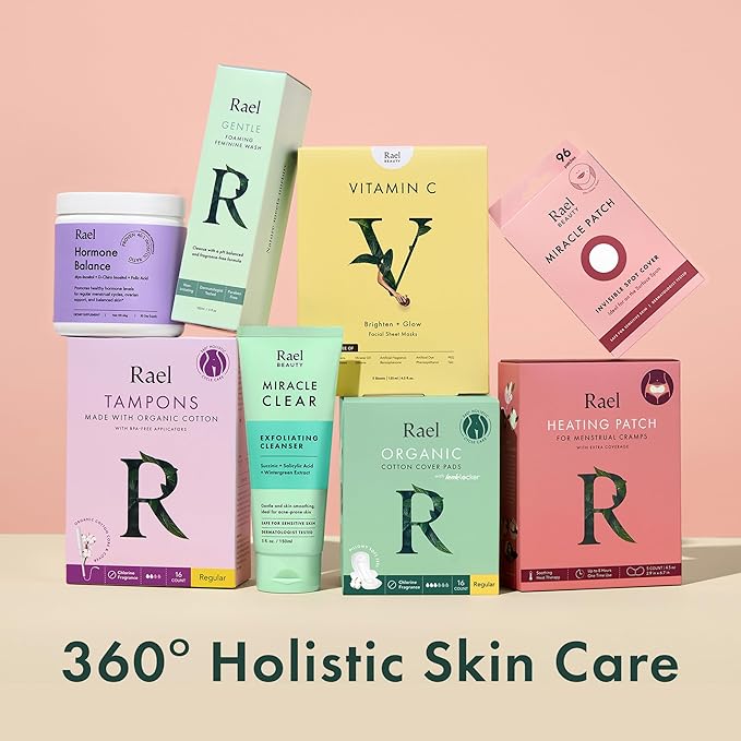 Rael Face Mask Skin Care, Collagen Face Masks - Bamboo Facial Sheet Mask, Korean Skincare, with Collagen Essence and Fruit Extracts, Nourishing and Moisturizing, All Skin Types (Collagen, 5 Sheets)