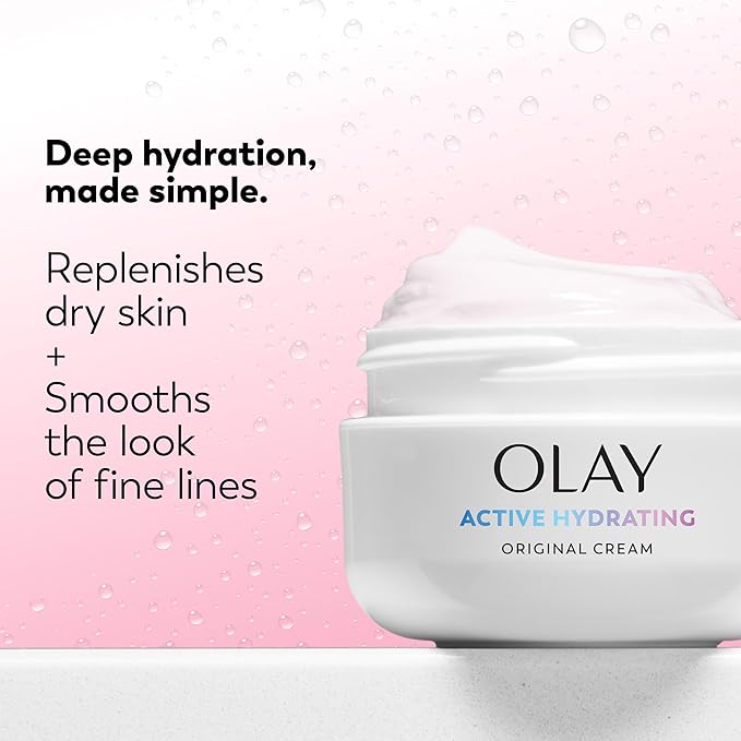 Olay Active Hydrating Cream Face Moisturizer, 1.9 fl oz