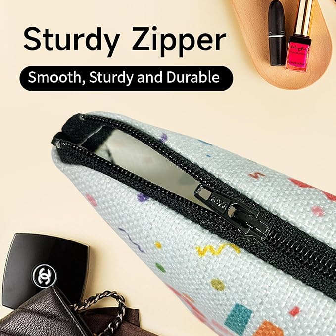 My Dance Era Canvas Zipper Cosmetic Bag, Small Makeup Bag for Women, Friends, Daughter, Sister for Dancers, Dancer Birthday Gifts for Girls (Blue)