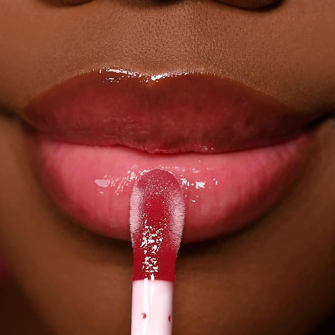 Milani Fruit Fetish Lip Oil with Vitamin E for Instant Hydration, Fruit Extract Infused Lip Treatment and Moisturizing Lip Gloss - Raspberry Peach