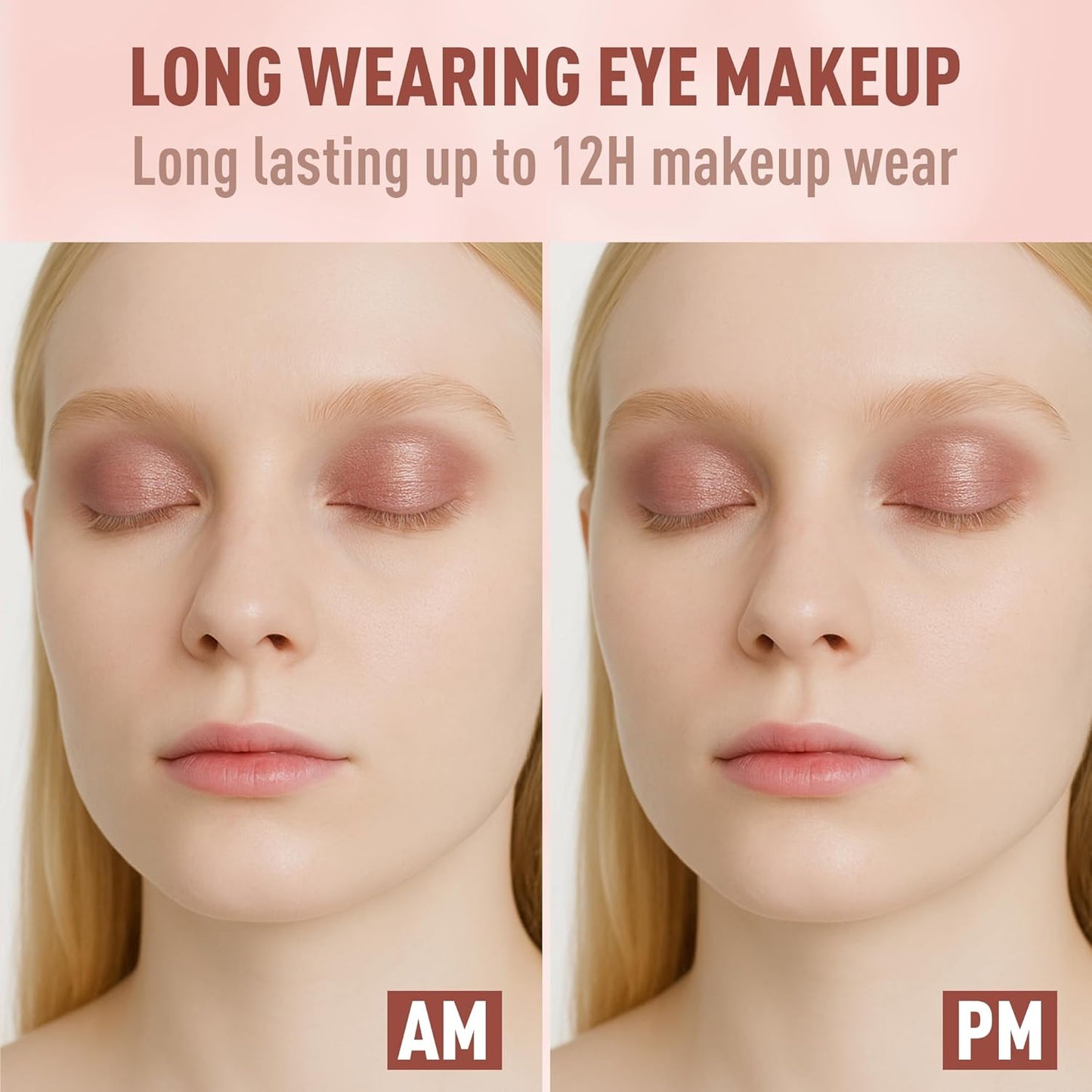 FV Cream Shimmer Eyeshadow Stick，Long Lasting & Waterproof, Multi-Use & High Pigment Eyeshadow Makeup Stick (Rose Shimmer)