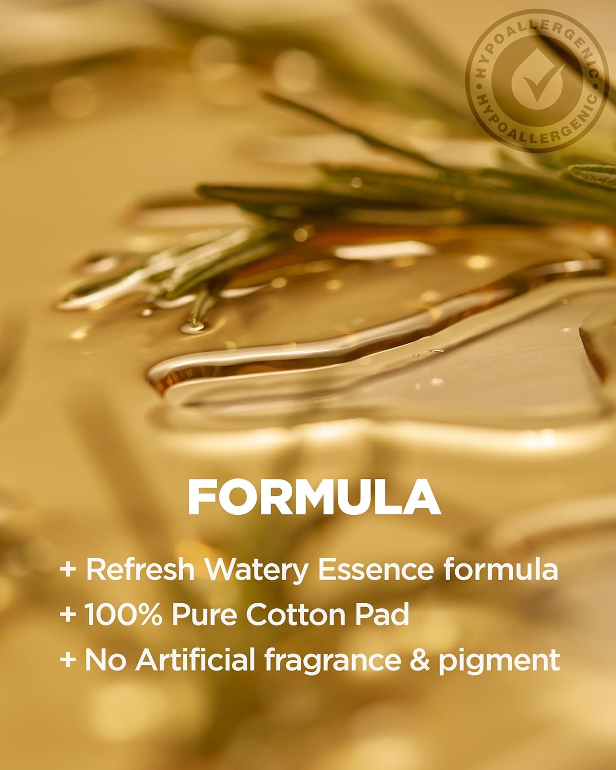 Own Vegan Calming Pad - Cotton Facial Toner Pads with Sophora Flavescens Extract - Calming, Exfoliating and Moisturizing, 70 sheets