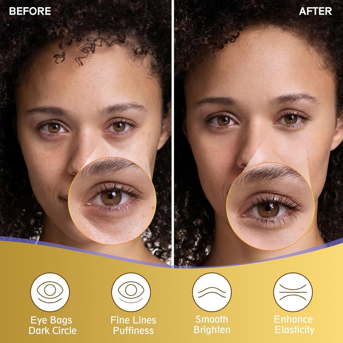 Under Eye Patches 20 Pairs, Golden Eye Mask for Undereye Bags & Puffy Eyes, Cooling Eye Care for Dark Circles & Wrinkles, Eye Mask Patches with Hyaluronic Acid & Collagen, Skincare Treatment for Adult