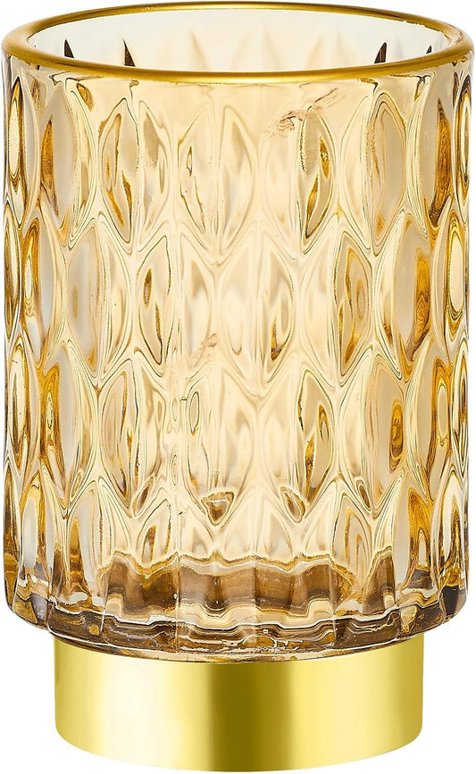 Makeup Brush Holder Organizer,Toothbrush Holders,Desk Pen Pencil Holder,Multifunctional Vintage Glass Brush Cup（A39-2-US）