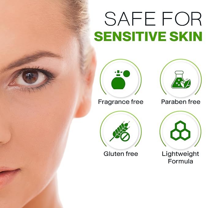 Peptide Eye Cream Anti Aging, Hydrating Under Eye Cream For Women & Men Dry, Sensitive or Mature Skin Repair, Daily Day & Night Treatment for Fine Lines, Wrinkles, Dark Circles, Bags, Puffiness 0.5 Oz