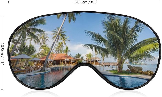 Custom Personalized Sleep Eye Mask Add Any Photo Text Logo Design Your Own Soft Blindfold Eyemask Blackout Eye Cover for Men Women Home Travel Offices, Gray, 8.1"x4.1"