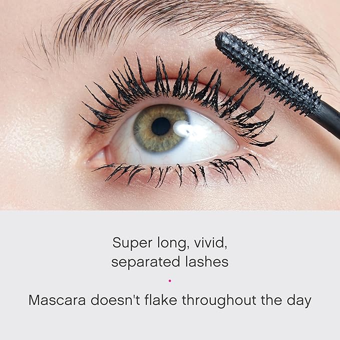 Vivienne Sabó Classic Mascara Cabaret – Volume and Length Mascara for Defined Everyday Lashes, Clean, Smudge-Resistant, Cruelty-Free, Blackest Black, Made in Italy, 0.3 fl oz