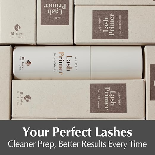 BL Lashes Primer for Eyelash Extensions | Removes Oils & Residue | Oil-Free for Stronger Adhesive Bonding | Speeds Up Application Time | Professional Use & Gentle on Sensitive Skin (15ml, 0.51 fl.oz)