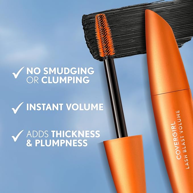 COVERGIRL Lash Blast Volume Mascara(Very Black) & Perfect Point Plus Eyeliner Pencil (Black Onyx) - Twin Pack