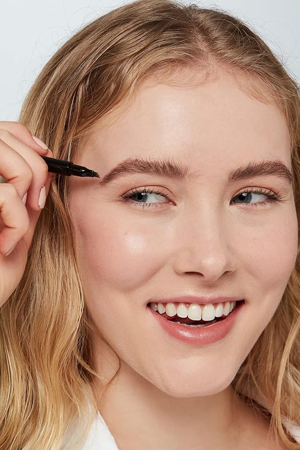 Arches & Halos Microblading Brow Shaping Pen - Fuller, More Defined Brow - Long-lasting, Smudge Resistant, Rich Color - Vegan and Cruelty Free Makeup - Sunny Blonde - 0.8 ml