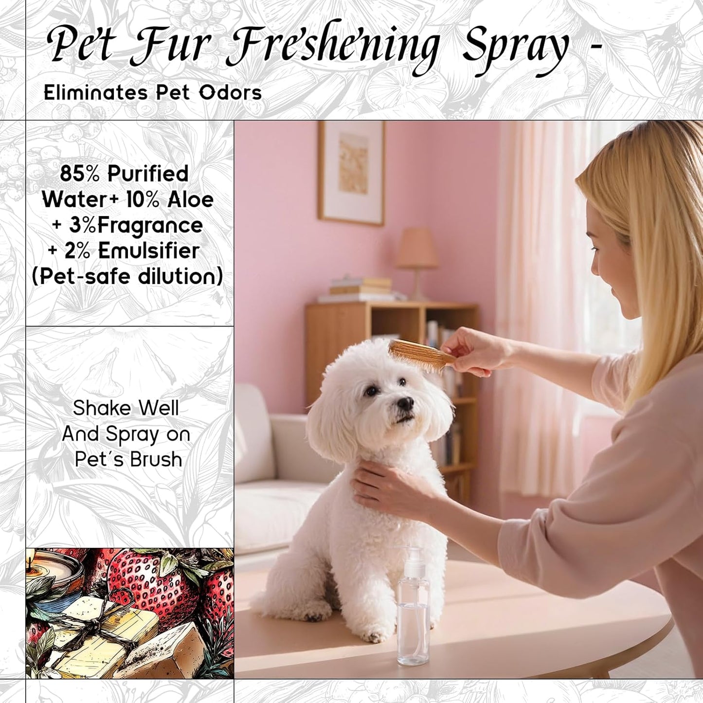 HIQILI Strawberry Fragrance Oil for Diffuser Use, Great for Candle, Soap, Body Butter Making, DIY Fruity Scent Perfume - 1 Fl Oz