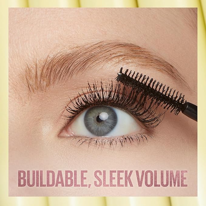 Maybelline The Colossal Bubble Washable Mascara, Buildable Mascara Volume and Length Formula for Bold, Separated Lashes, Very Black, 1 Count
