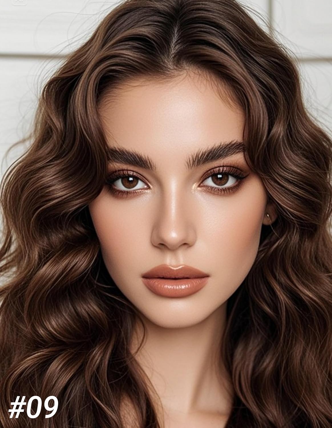 Erinde Shimmer Cream Eyeshadow Stick, Long Lasting Metallic Eye Shadow Stick, Waterproof Creamy Glitter Eyeshadow Pencil, High Pigment Blendable Neutral Eye Makeup, 09 Cocoa Shimmer