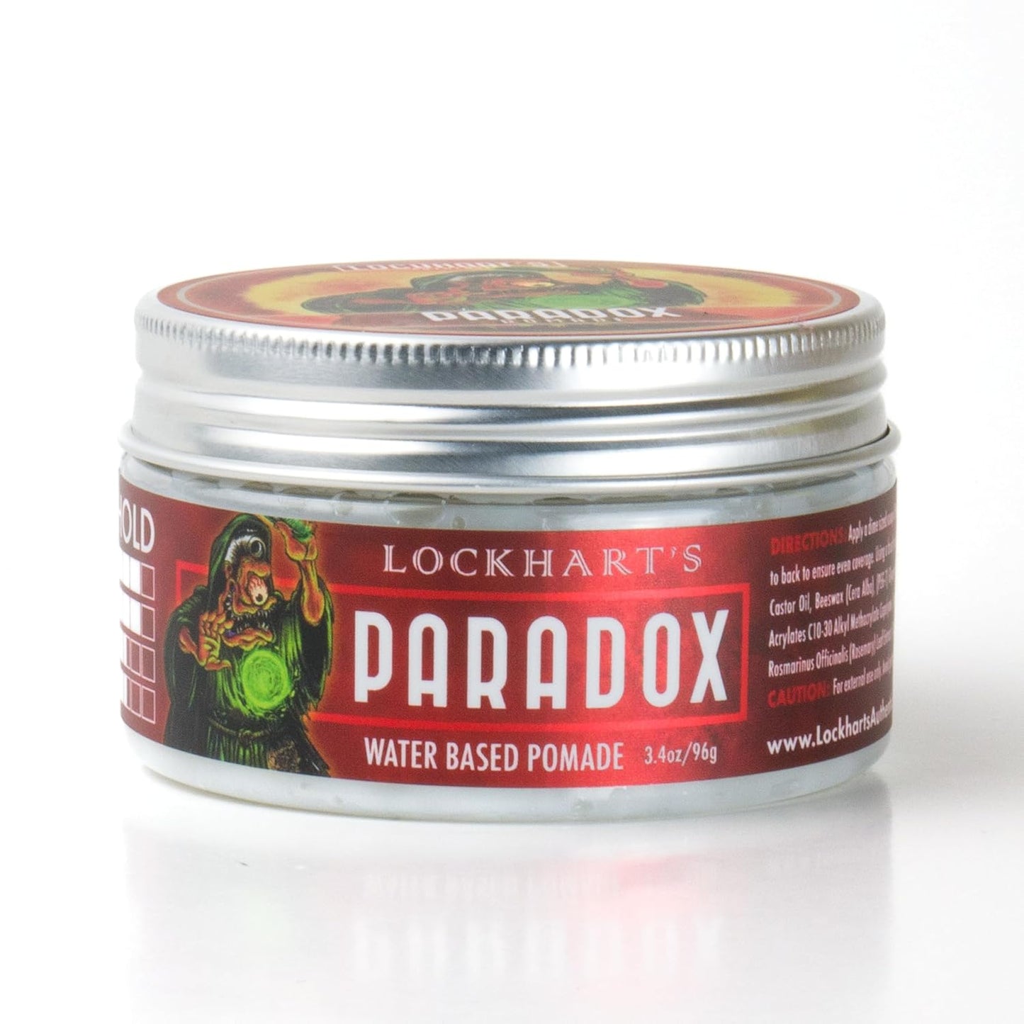 Lockhart’s Paradox Water-Based Pomade - Handcrafted Water-Based Pomade for Men - Highly Nourishing, No Greasy Residue - Firm Hold, Medium Shine - Aqua Di Goon Scent (3.4oz.)