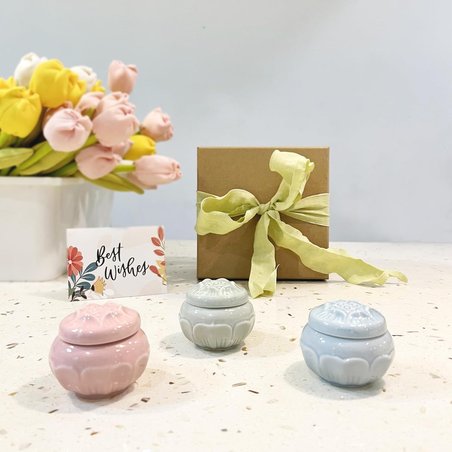 Banami Solid Perfume 3pack - Luxury Gift Set for Women’s | Jasmine,Gardenias,Magnolia | Long Lasting,Floral,Handmade,Alcohol Free