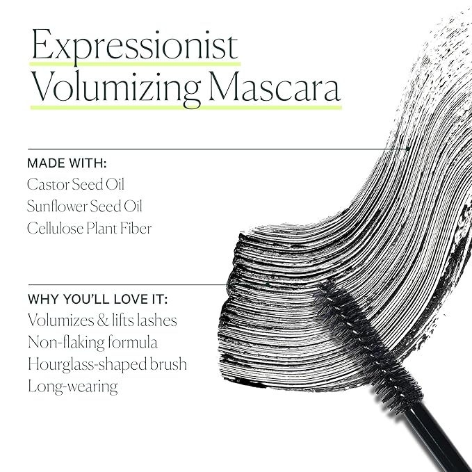 Well People Expressionist Volumizing Mascara, Long-wear Mascara For Fluffy Lashes, Moisturizing & Nourishing Formula, Vegan & Cruelty-free, Brown