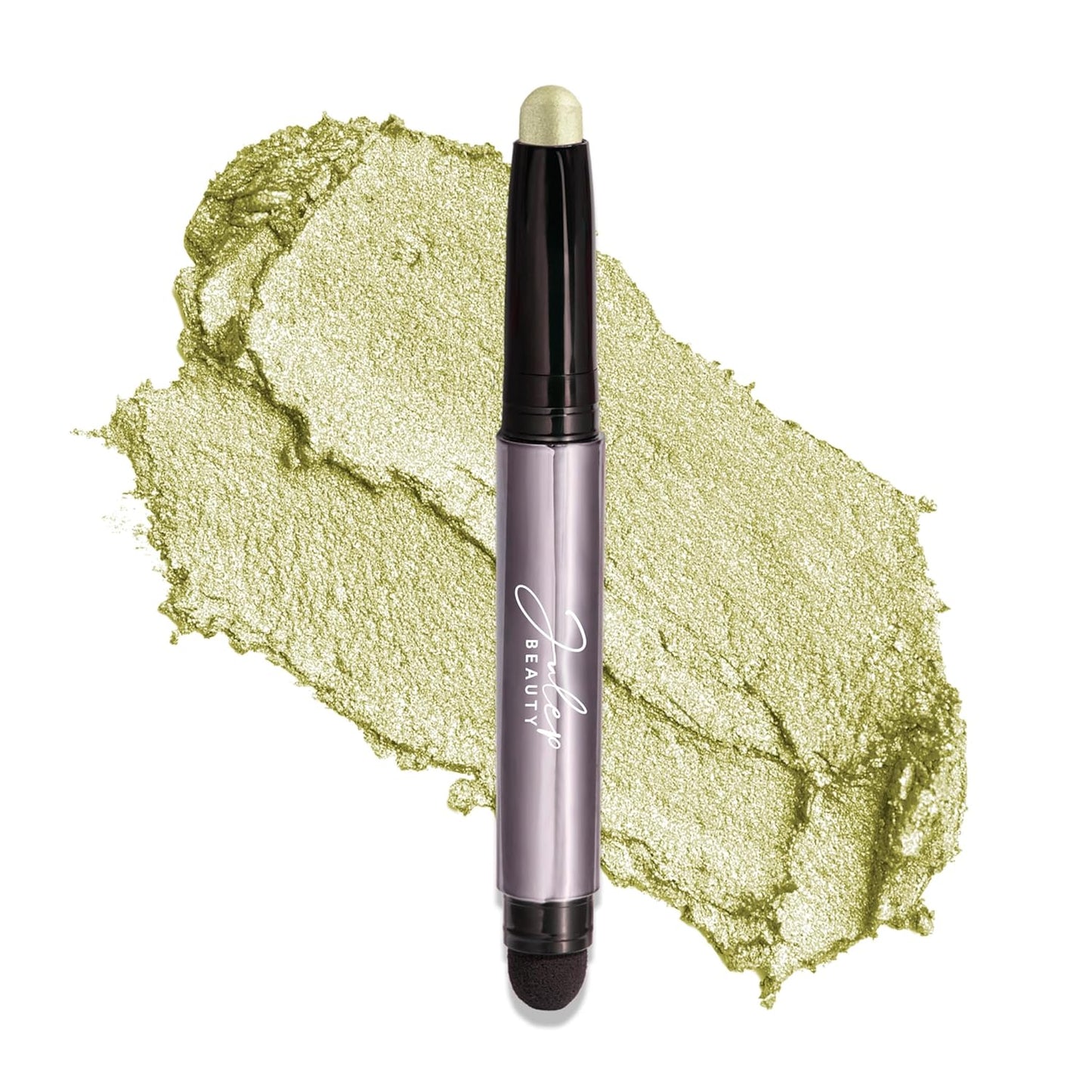 Julep Eyeshadow 101 Cream-to-Powder Waterproof Shadow Stick – Meadow Shimmer – Long-Lasting, Crease-Proof, Earthy Green Shimmer Cream Eyeshadow with Built-in Smudger