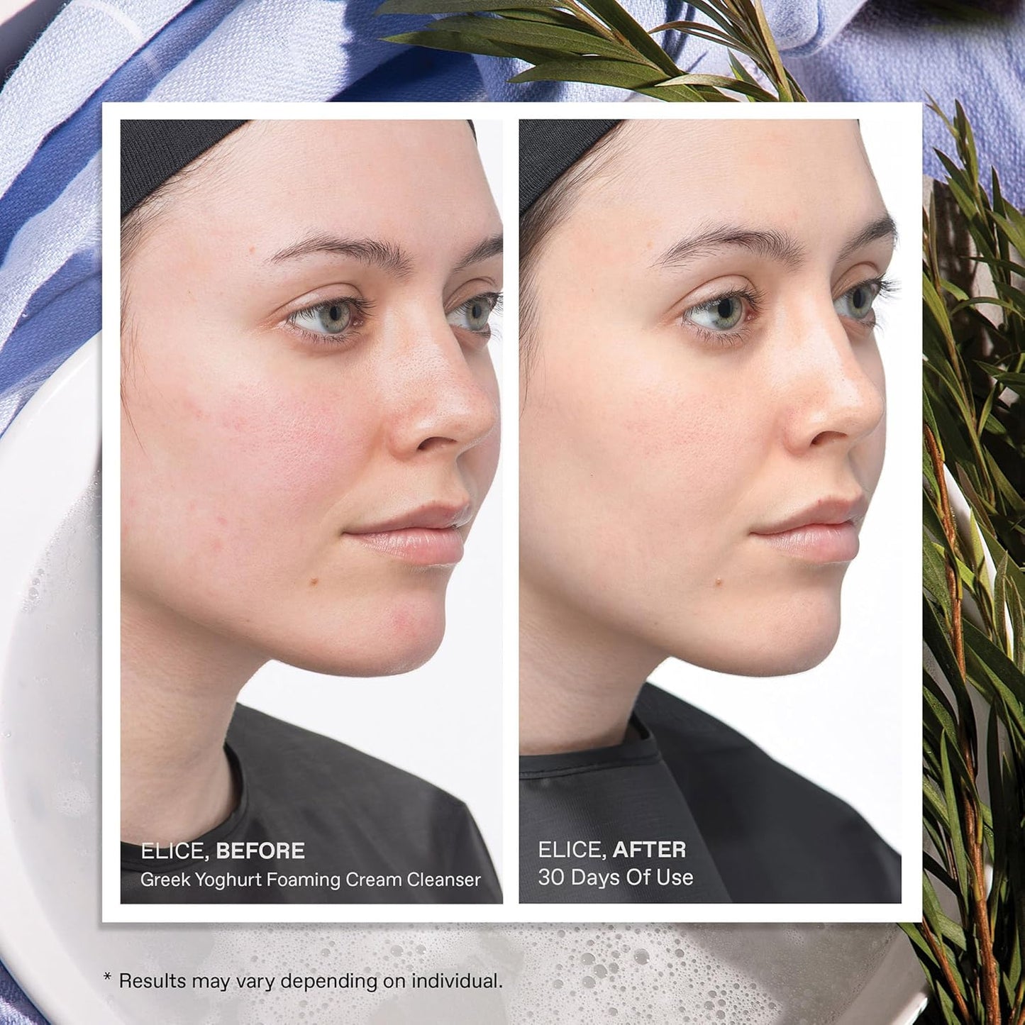 KORRES Greek Yoghurt Foaming Cream Cleanser, Hydrating, Deep Cleansing Skin Care, Makeup Remover, Face Wash for Women, Cream to Foam Facial Cleanser for Dry, Oily, Sensitive, Any Skin Type, 2.5 fl oz