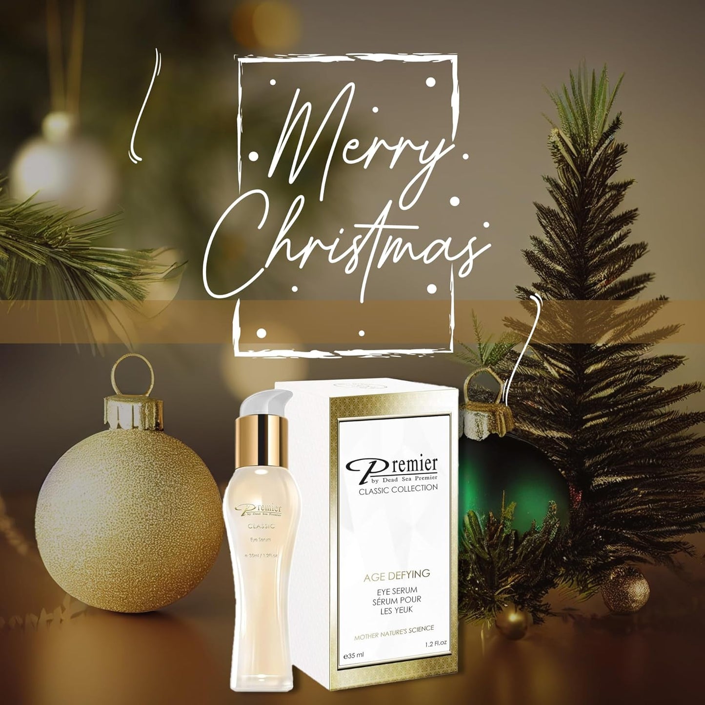 Premier Dead Sea Classic Collection Age Defiyng Eye Serum, Hypoallergenic, Helps minimize wrinkles, Dark circles, Sagging skin, Reduce bags 1.2.fl.oz