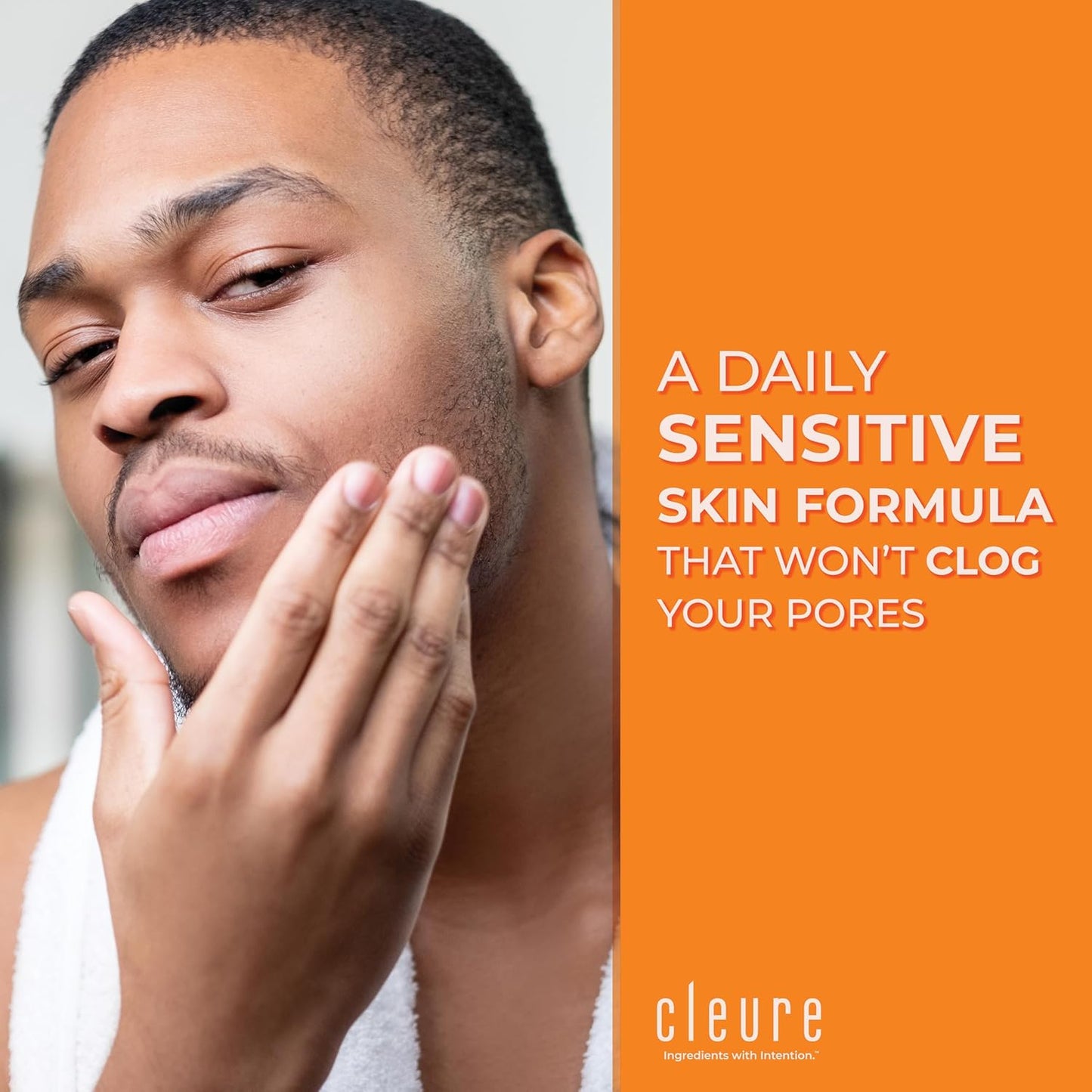 Cleure Anti-Aging Day Cream & Facial Moisturizer w/Pure Shea Butter for Sensitive Skin - Fragrance Free, Gluten, Salicylate and Paraben Free (2 oz, Pack of 2)