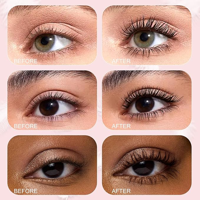 Unidollss Tubing Mascara Volume and Length Black & Brown 2Pcs Set Lengthening Long Lasting All Day, No Smudging, No Clumping, Washable Tubing Mascara for 30+ Women, Gluten-free Safe for Sensitive Eyes