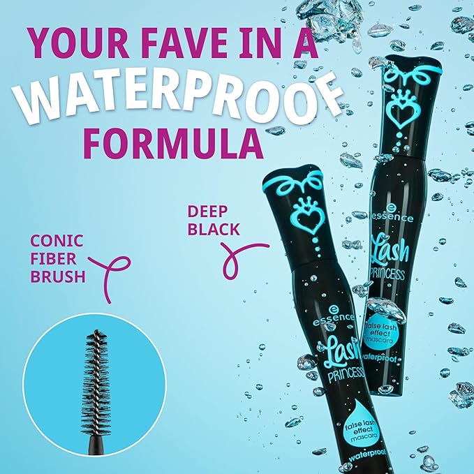 essence Lash Princess Mascara Holiday Gift Set | 4 Vegan & Cruelty-Free Mascaras | False Lash Effect, Waterproof, Primer, Curl & Volume | Stocking Stuffer for Beauty Lovers