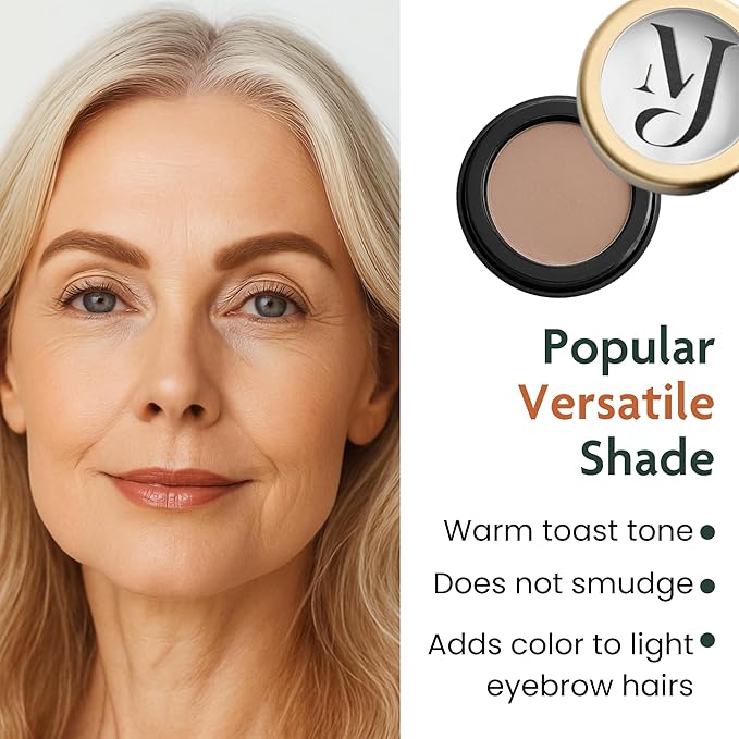Light Brown/Taupe Eyebrow Powder – Long-Lasting, Waterproof, Smudge-Proof Brow Powder for Natural, Defined Brows – Vegan & Cruelty-Free Eyebrow Makeup by Marie-José
