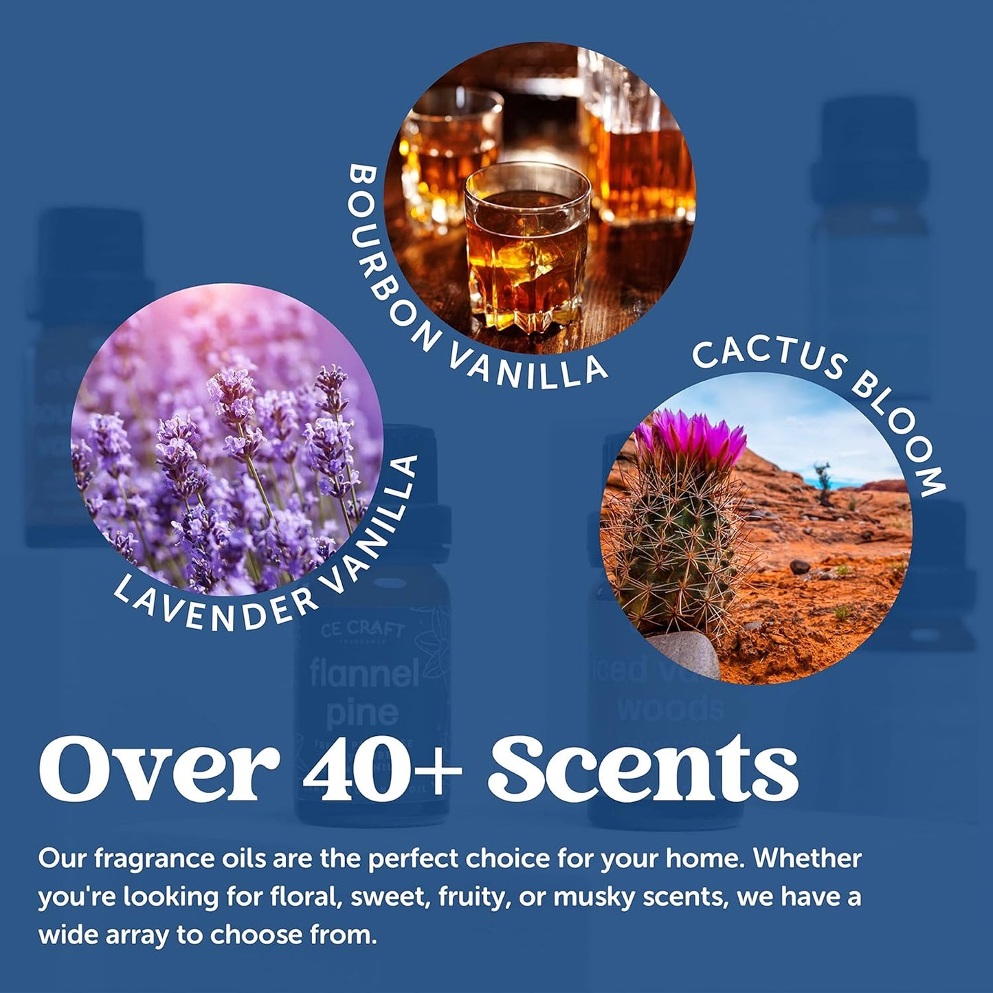 CANDECraftCo Premium Fragrance Oil – Diffuser Oils Fragrances Scented for Home, Candle Soap Making Supplies, Aromatherapy Blends for House (0.34 Fl Oz) (1-Pack, Bourbon Vanilla)