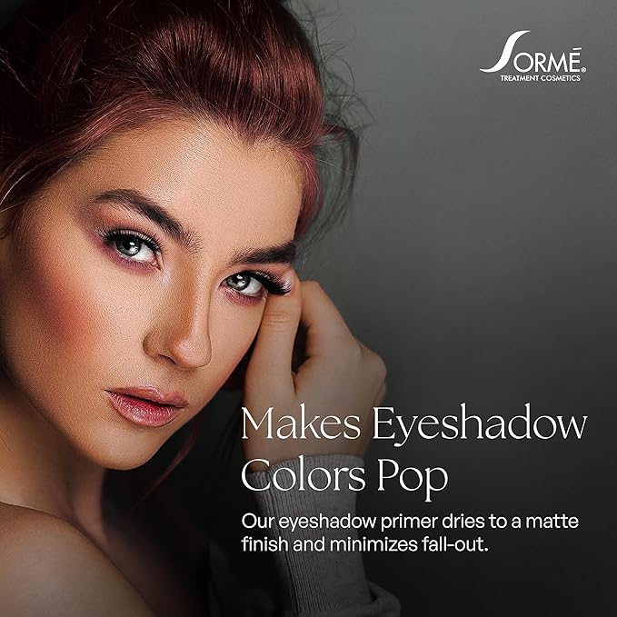 Sorme Cosmetics PRO Eyeshadow, All In One Eye Primer for Smooth and Crease-Resistant Eye Makeup, Waterproof and Long Lasting, Nude Translucent Shade, More Vibrant Makeup Color