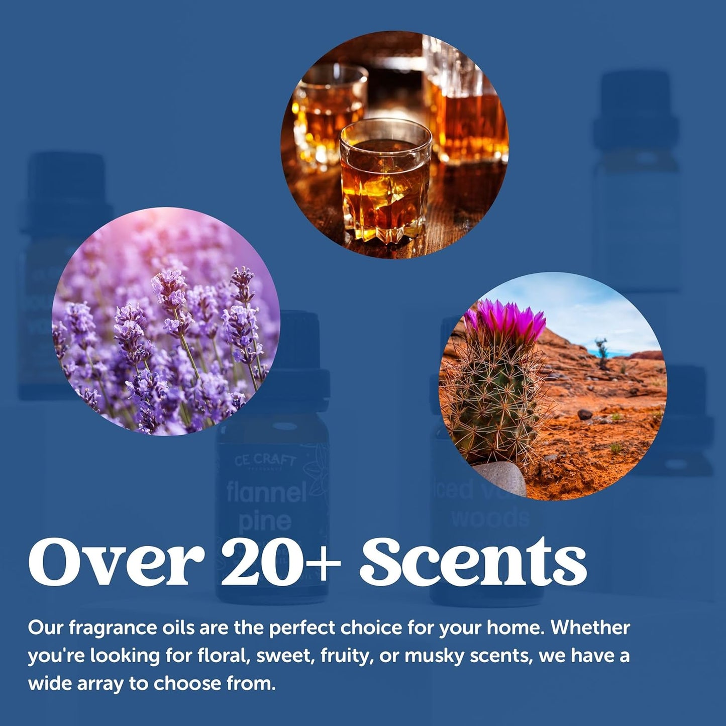 CANDECraftCo Premium Fragrance Oil – Diffuser Oils Fragrances Scented for Home, Candle Soap Making Supplies, Aromatherapy Blends for House (0.34 Fl Oz) (2-Pack, Brazilian Jasmine & Dragonfruit)