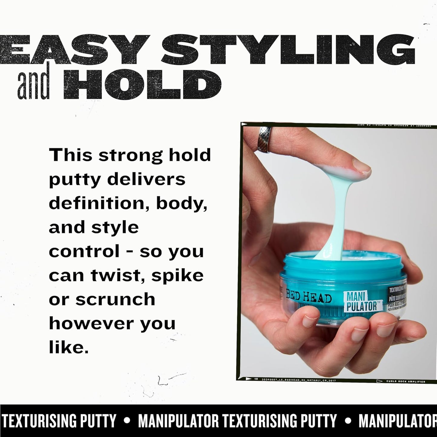 TIGI Bed Head Manipulator texturizing Putty with Firm Hold 2.01 oz