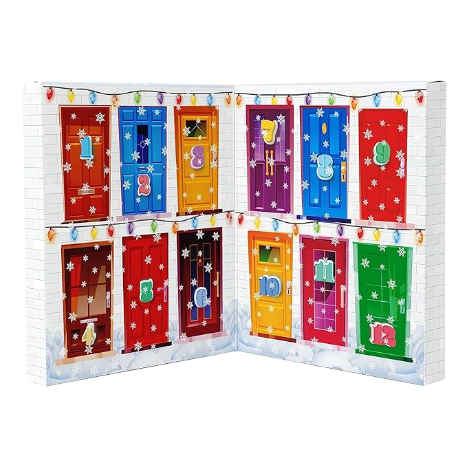 Hempz Twelve Days of Hydration Skin Care Gift Set (12-pack) - Candy Cane Moisturizer & Lip Balm, Vanilla Moisturizer, Pineapple & Melon, Original, & Triple Moisture Shampoo, Conditioner & Moisturizer