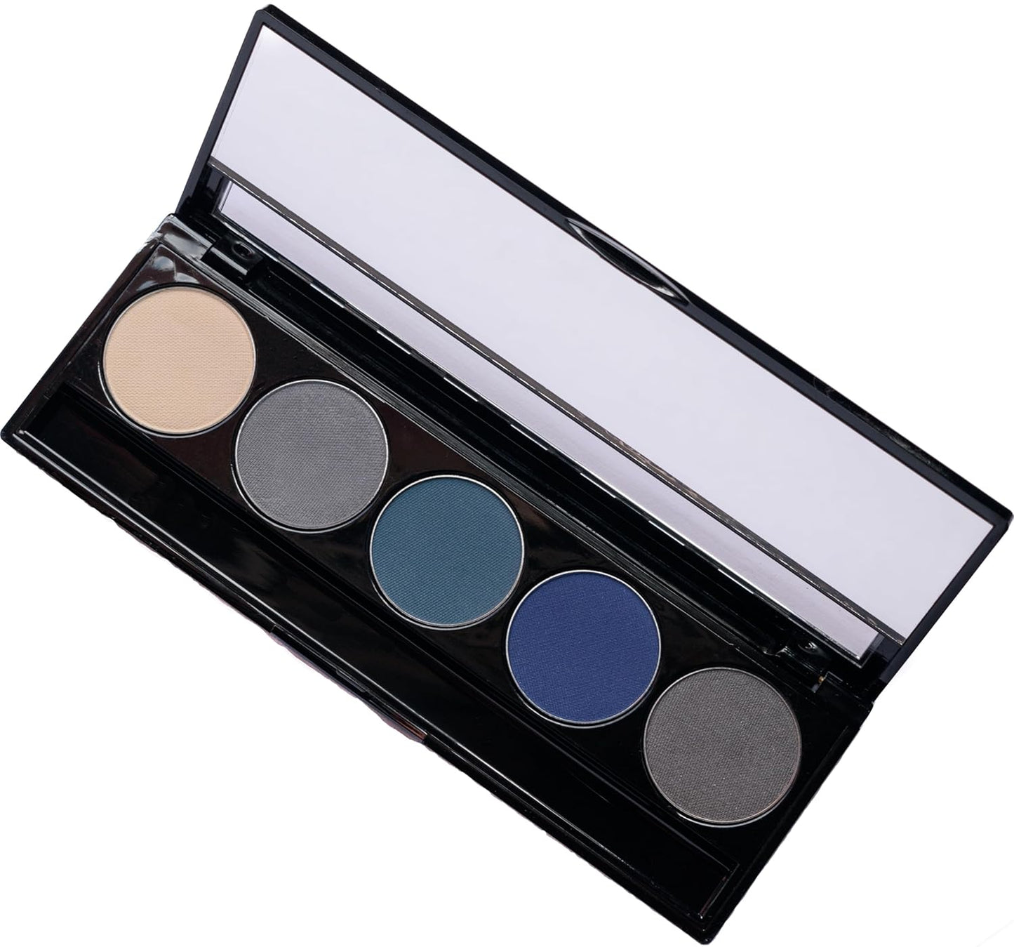 Matte Cool Tone Blue & Silver Vegan Eyeshadow Palette; Talc, Paraben & Cruelty Free
