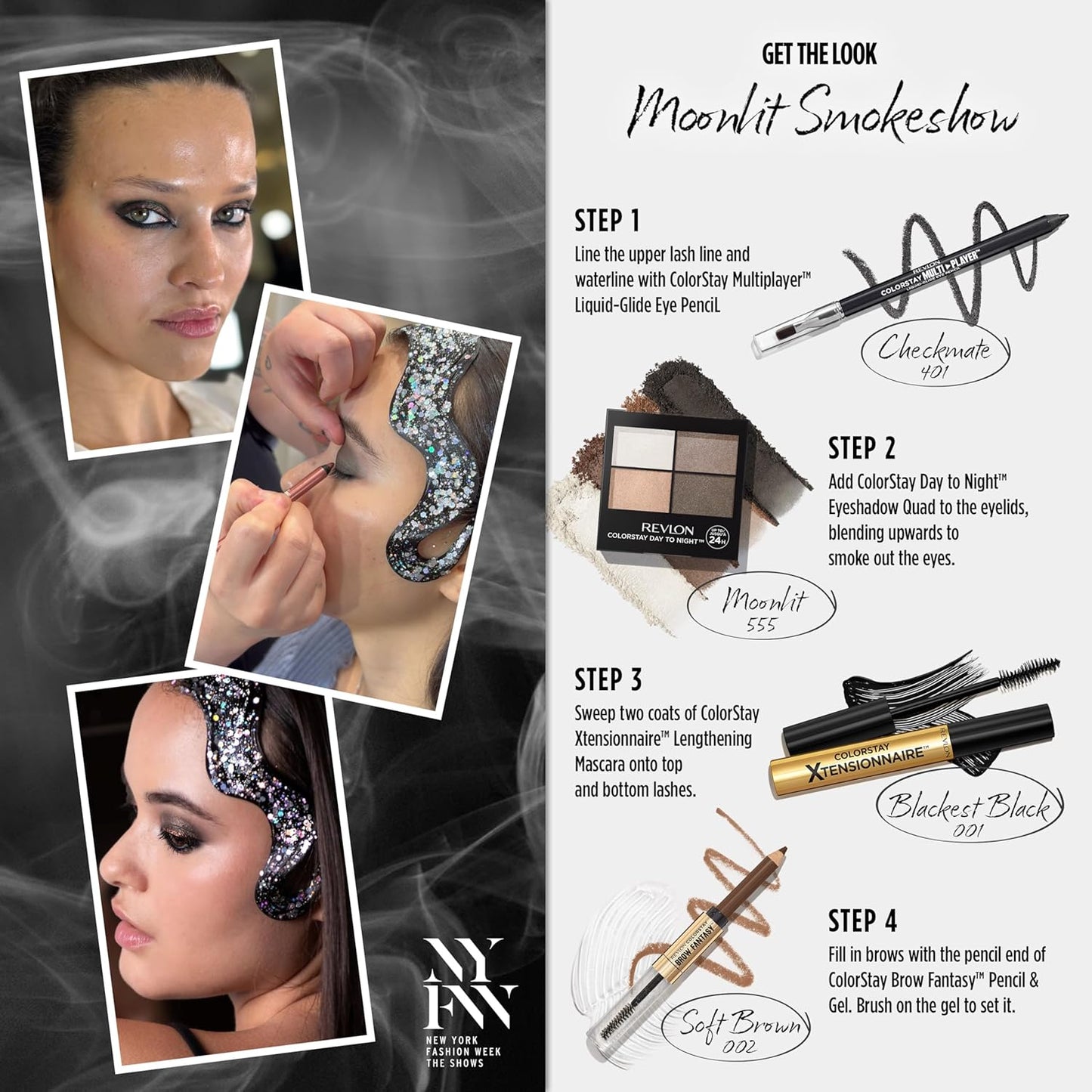 Revlon ColorStay Brow Fantasy, All In One Eyebrow Powder Pencil with Shaping Clear Gel, Gel Infused with Panthenol, Smudge-proof, 16HR Visibly Full Brows, 001 Ash Blonde