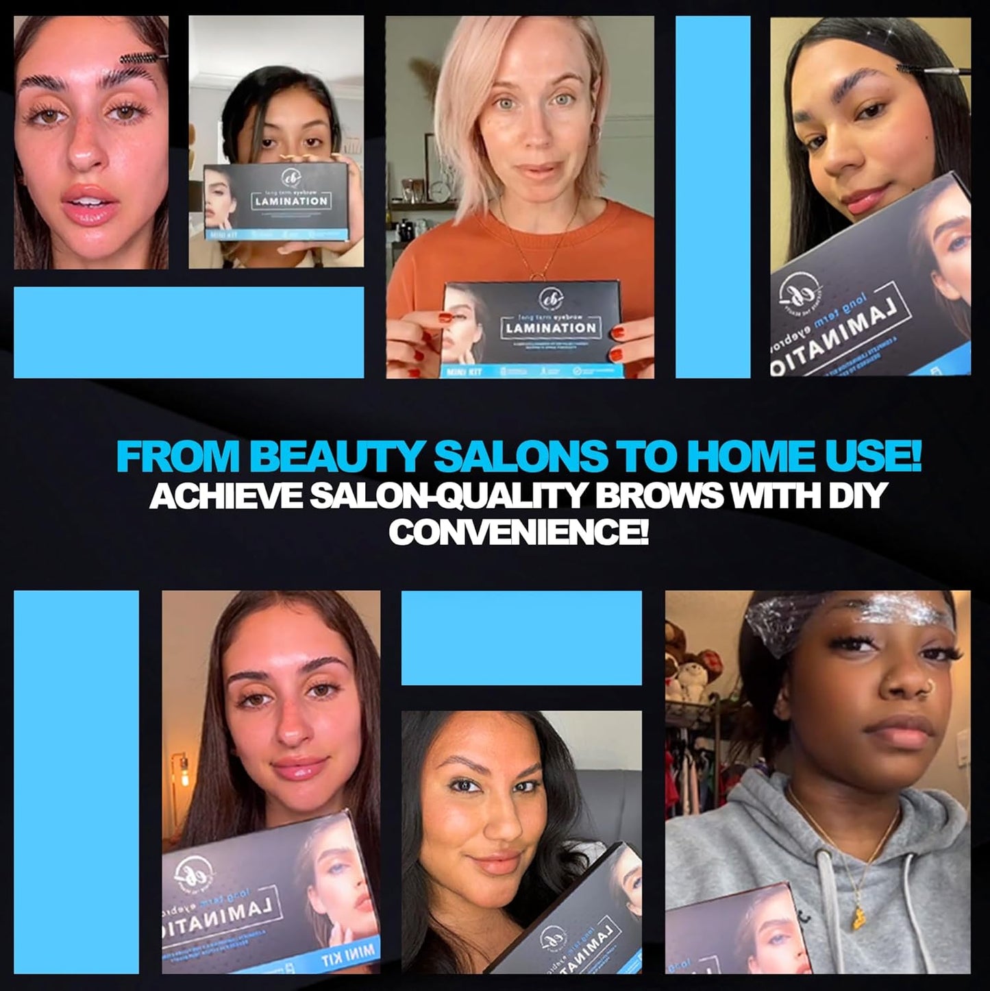 Brow Lamination Kit | At Home DIY Eyebrow Lamination Kit For Instant Brow Lift | Professional Eye Brows Supplies for Fuller Eyebrows | Easy to Use | For Home and Professional Care