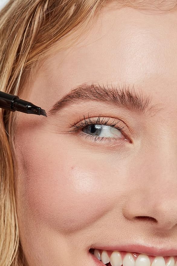 Arches & Halos Microblading Brow Shaping Pen - Fuller, More Defined Brow - Long-lasting, Smudge Resistant, Rich Color - Vegan and Cruelty Free Makeup - Sunny Blonde - 0.8 ml