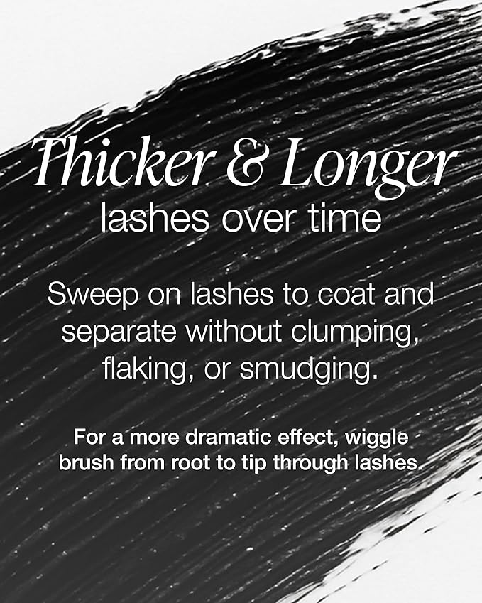 Mineral Fusion So Ageless Fanned Out Volume Mascara (Black) - Conditioning Formula For Look of Thicker, Longer Lashes - Hypoallergenic With Peptides - Smudge Proof