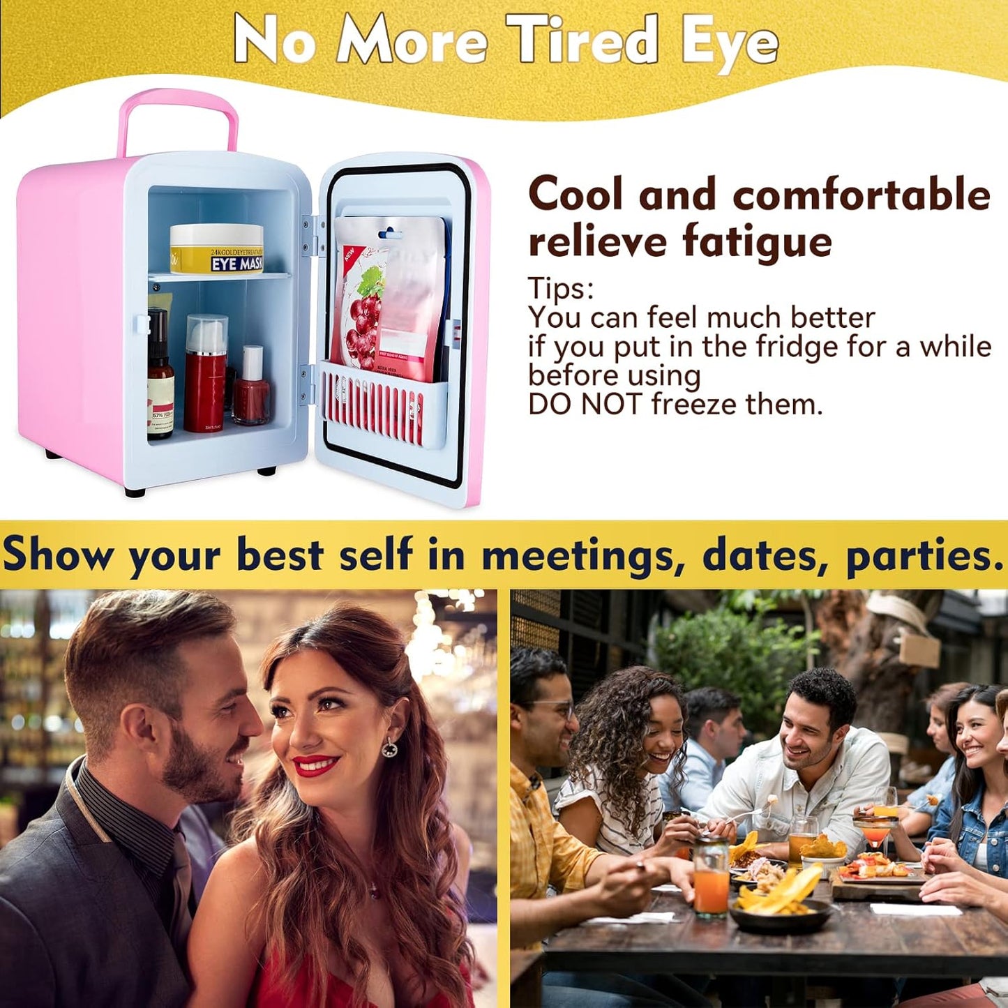 Under Eye Patches, 24K Gold Eye Patches for Puffy Eyes and Dark Circles, Under Eye Masks for Dark Circles and Puffiness, Eye Gel Pads for Eyes Bags Treatment & Non-Irritating Eye Mask Skincare