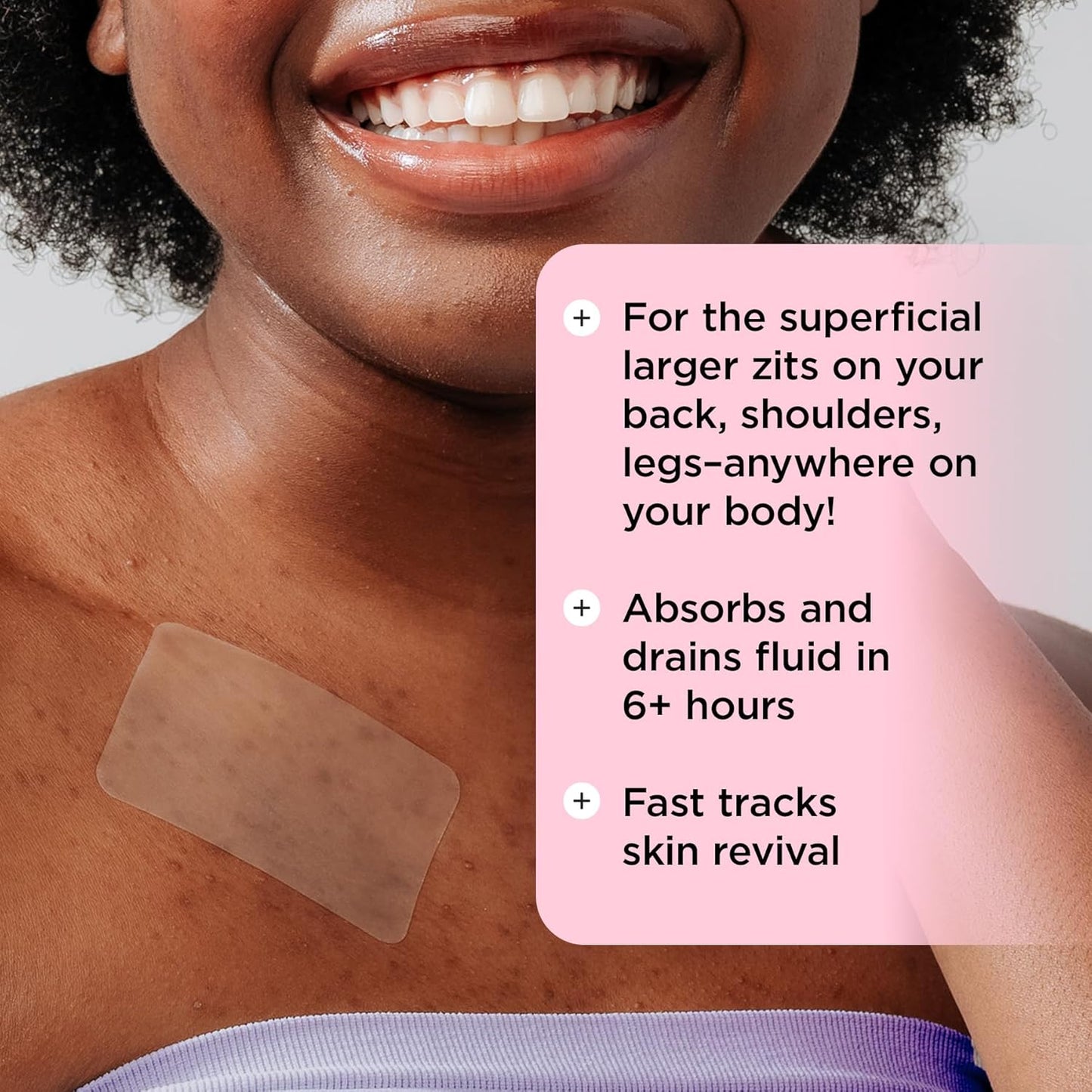 ZitSticka Pimple Patches | Face & Body | Hydrocolloid Patches | Cover Zits & Blemishes | Acne Patches or Zit Spot Stickers | Body Blemish Patch | GOO GETTER BODY PATCH | Pack of 9