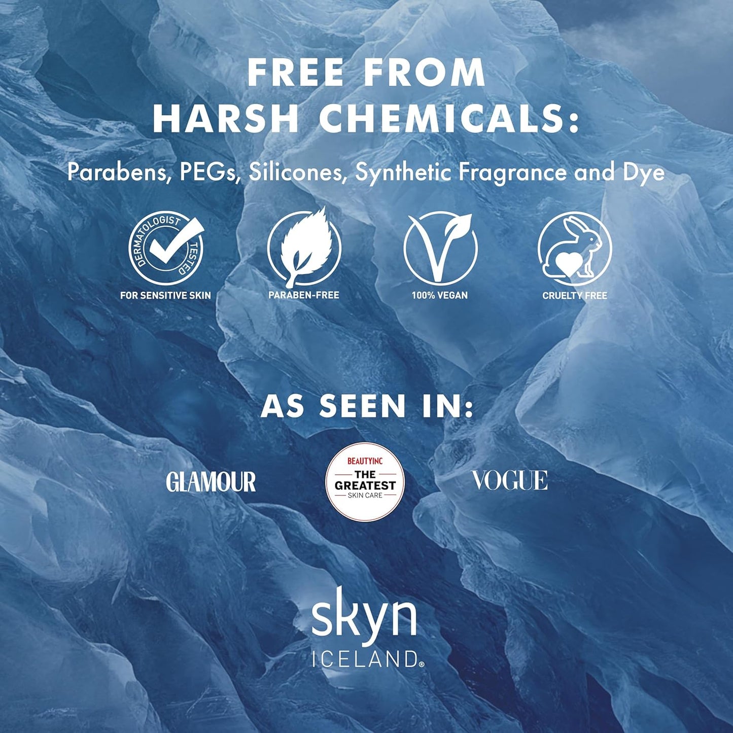 Skyn ICELAND Hydro Cool Firming Forehead Patches, 10 Minute Smoothing Treatment with Peptides and Hyaluronic Acid, All Skin Types, 4 Patches