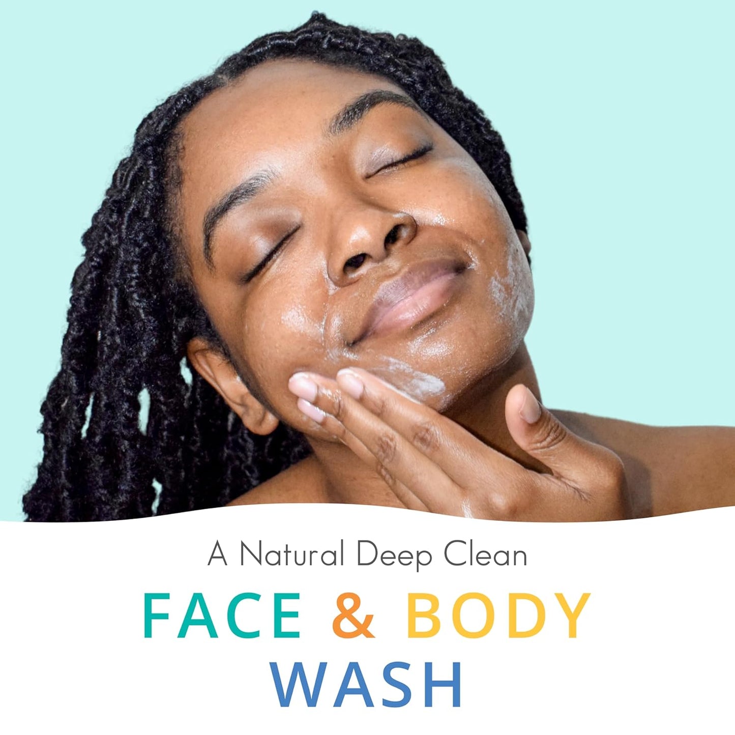 Face & Body Wash [6.7 Fl Oz] Skin Care for Acne and Folliculitis-Prone Skin - Gentle Everyday Exfoliating Cleanser with Mandelic Acid and Botanicals