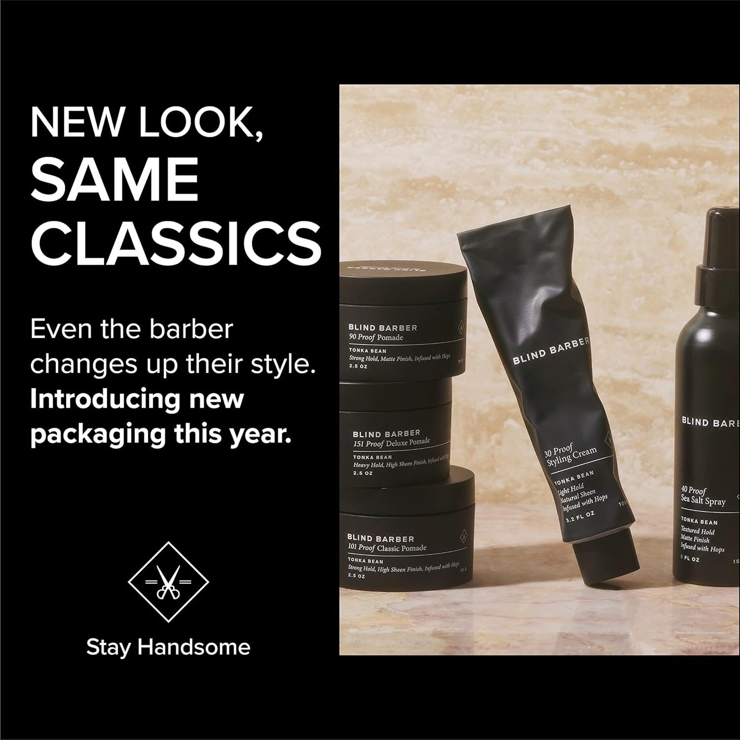 Blind Barber Bryce Harper Hair Clay - Matte Clay Pomade for Men - Medium to Strong Hold - Infused with Kaolin, Shea Butter & Marula Seed Oil - Coconut Scent (2.5 Oz)