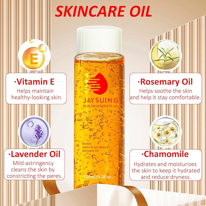 Stretch Mark Cream Stretch Mark Oil for Pregnancy, Stretch Mark Removal Belly Butter for Pregnant Women To Prevent And Repair Maternity Stretch Marks Scar Cream 2.82 Oz Skincare Body Oil 4.2 Fl.oz