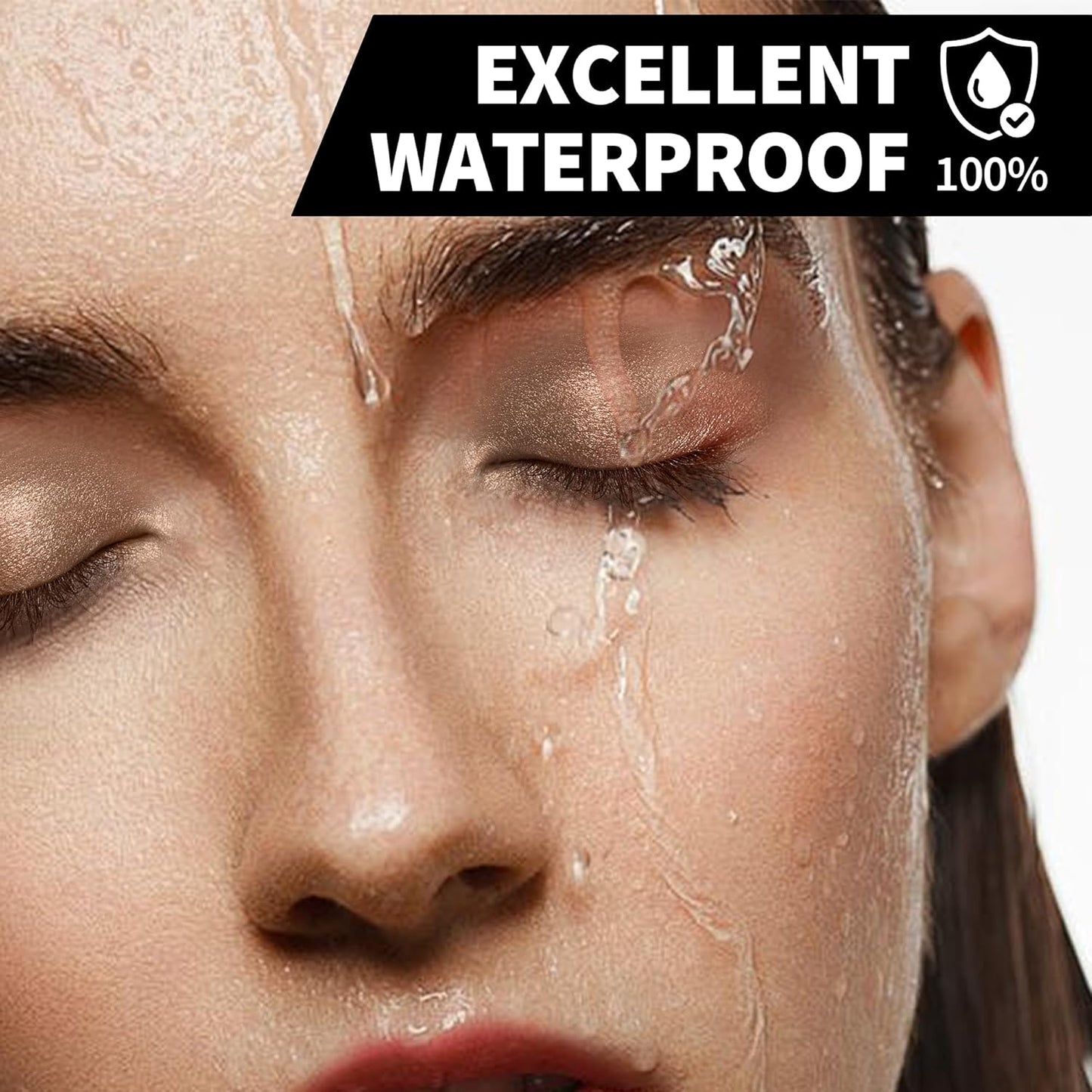 FV Waterproof Eyeshadow Stick Duo,Long-Lasting Cream Eye Shadow Makeup Sets, High Pigmented Eyeshadow Pencil with Shimmer Finish, Natural Look (Golden & Champagne)