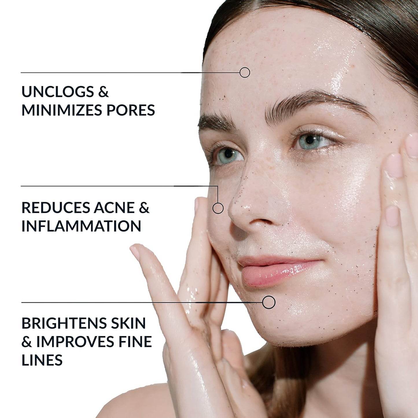 NAELI AHA/BHA Exfoliating Face Wash - 10% Glycolic Acid & Salicylic Acid Cleanser, Anti Aging Acne & Wrinkle Reducing Facial Exfoliant, Pore Minimizer & Brightening Gel, 4 oz